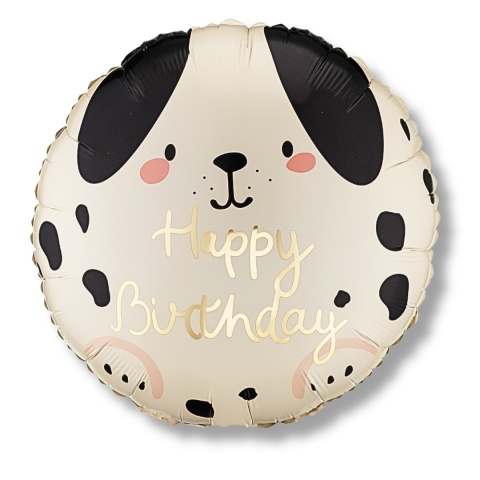 BALON URODZINOWY PIESEK 45cm BALON HAPPY BIRTHDAY