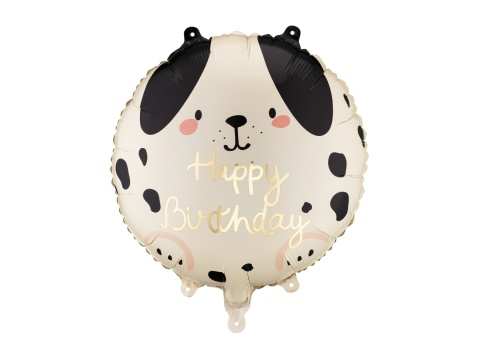 BALON URODZINOWY PIESEK 45cm BALON HAPPY BIRTHDAY