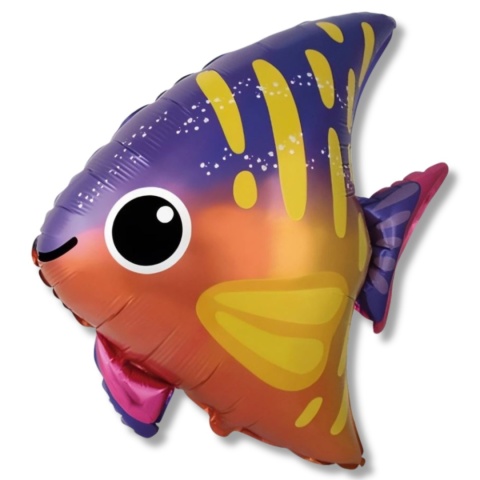 BALON FOLIOWY KOLOROWA RYBKA 67cm BALON RYBA OCEAN PARTY