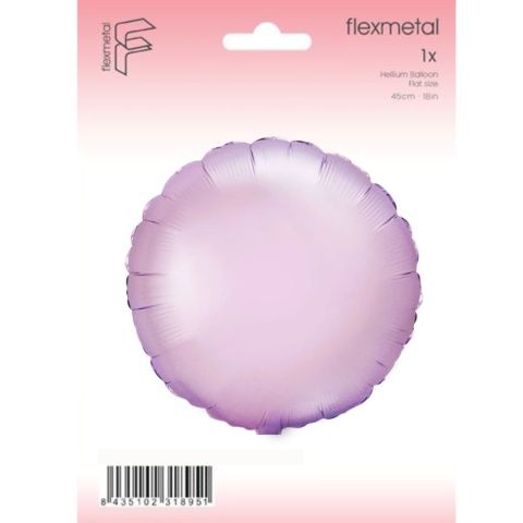 BALON PASTYLKA LILIOWA 45cm FLEXMETAL BALON PASTEL LILAC