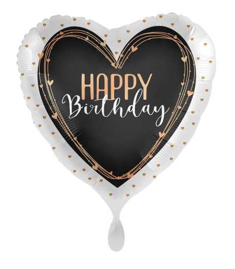 BALON URODZINOWY GLAMOUR 43cm BALON HAPPY BIRTHDAY