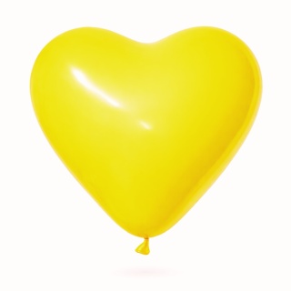 110s BALONY SERCA ŻÓŁTE 28cm 50szt. BALON SERCE
