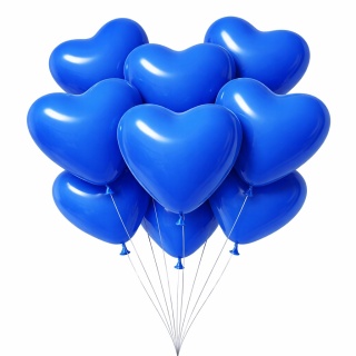 150s BALONY SERCA NIEBIESKIE 28cm 10szt. BALON SERCE