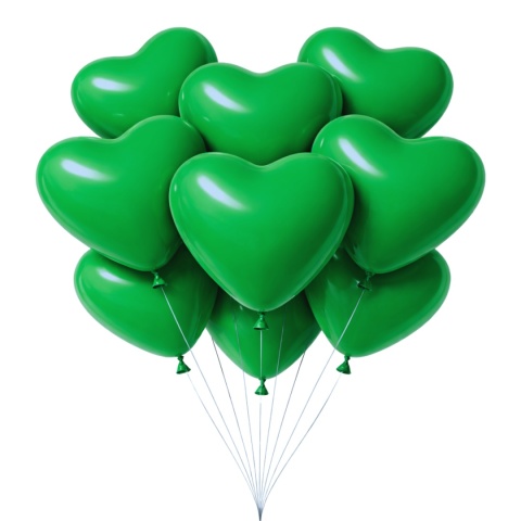 160s BALONY SERCA ZIELONE 28cm 100szt. BALON SERCE