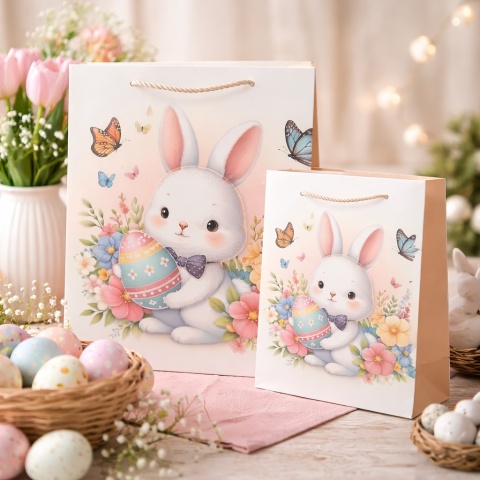 WIELKANOCNA TOREBKA PREZENTOWA 32x26cm RÓŻNE WZORY