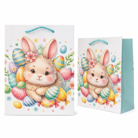 WIELKANOCNA TOREBKA PREZENTOWA 23x18cm RÓŻNE WZORY