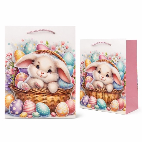 WIELKANOCNA TOREBKA PREZENTOWA 23x18cm RÓŻNE WZORY